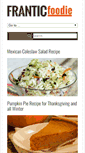 Mobile Screenshot of franticfoodie.com